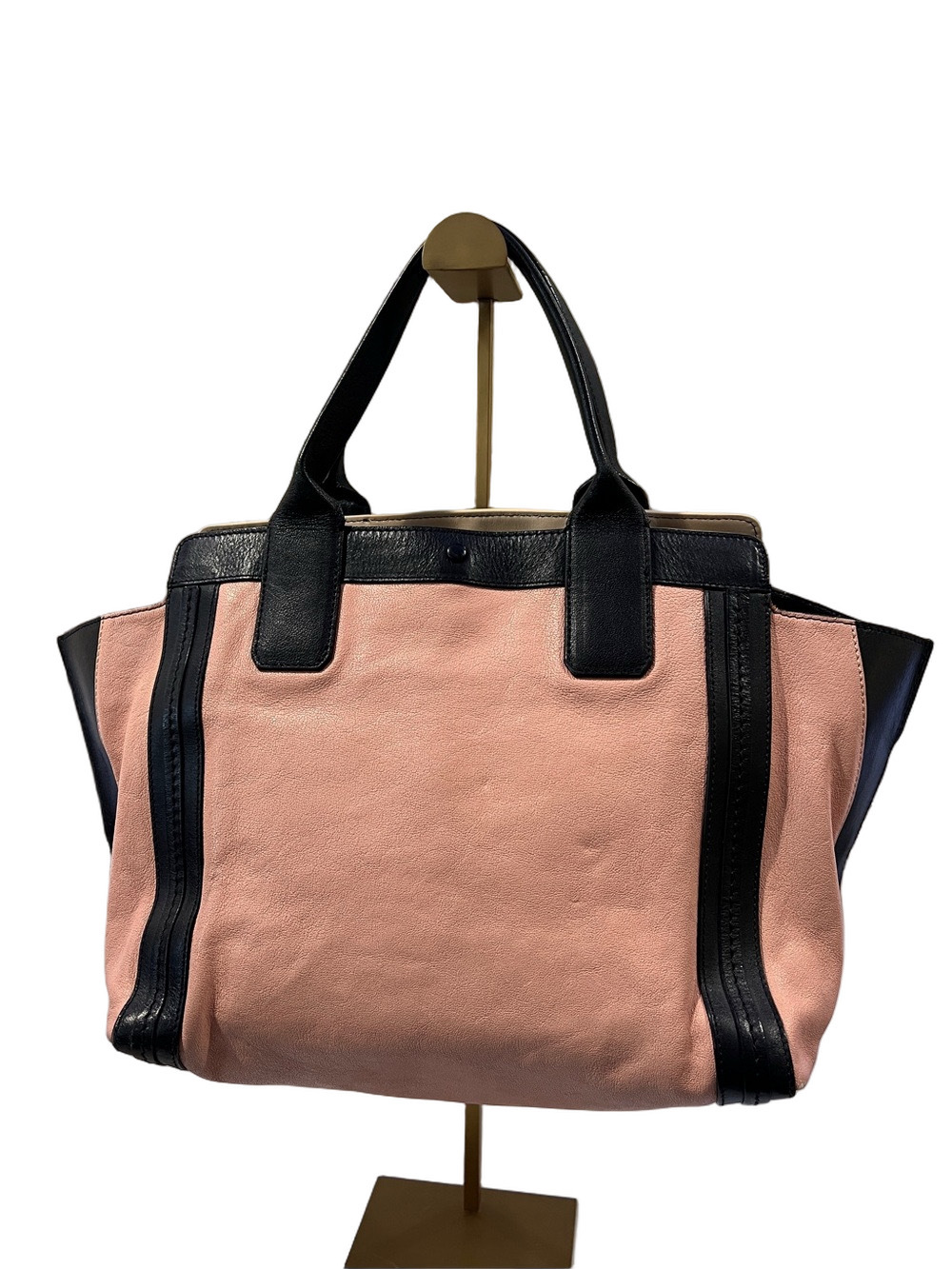Chloe Chloé Alison Black and Pink Tote Bag - Picture 3 of 14